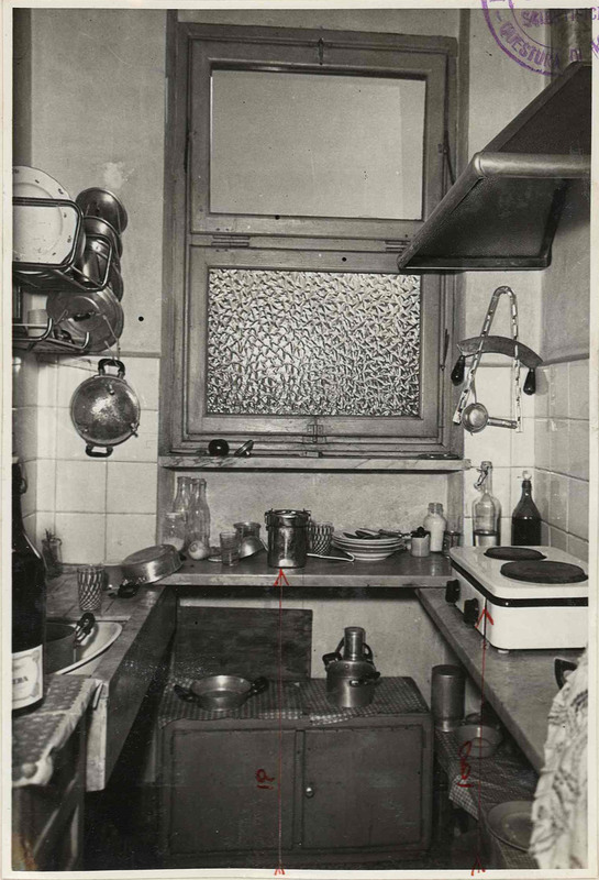 La cucina dell’abitazione dei Virdis