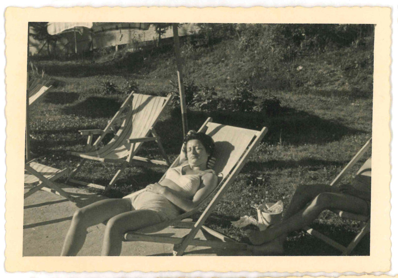 Jole Giannelli in vacanza, presumibilmente nell’estate 1954