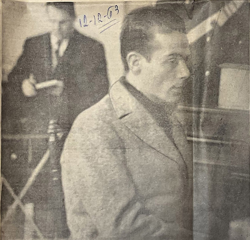 Francesco Virdis in aula durante il processo di terzo grado