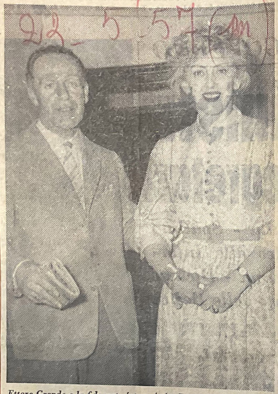 Ettore Grande con la fidanzata Barbara Alessandra Rasheeva