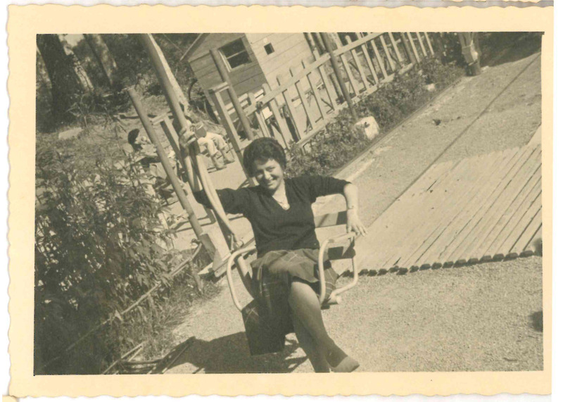 Jole Giannelli in vacanza, presumibilmente nell’estate 1954