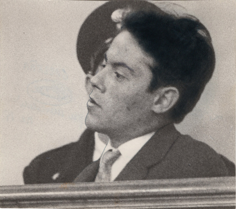 Francesco Virdis durante il processo d'appello