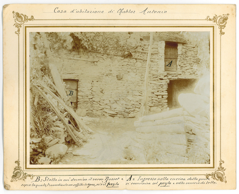 Veduta dell'abitazione di Antonio Chabloz
