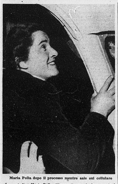 Maria Polla nei giorni del processo