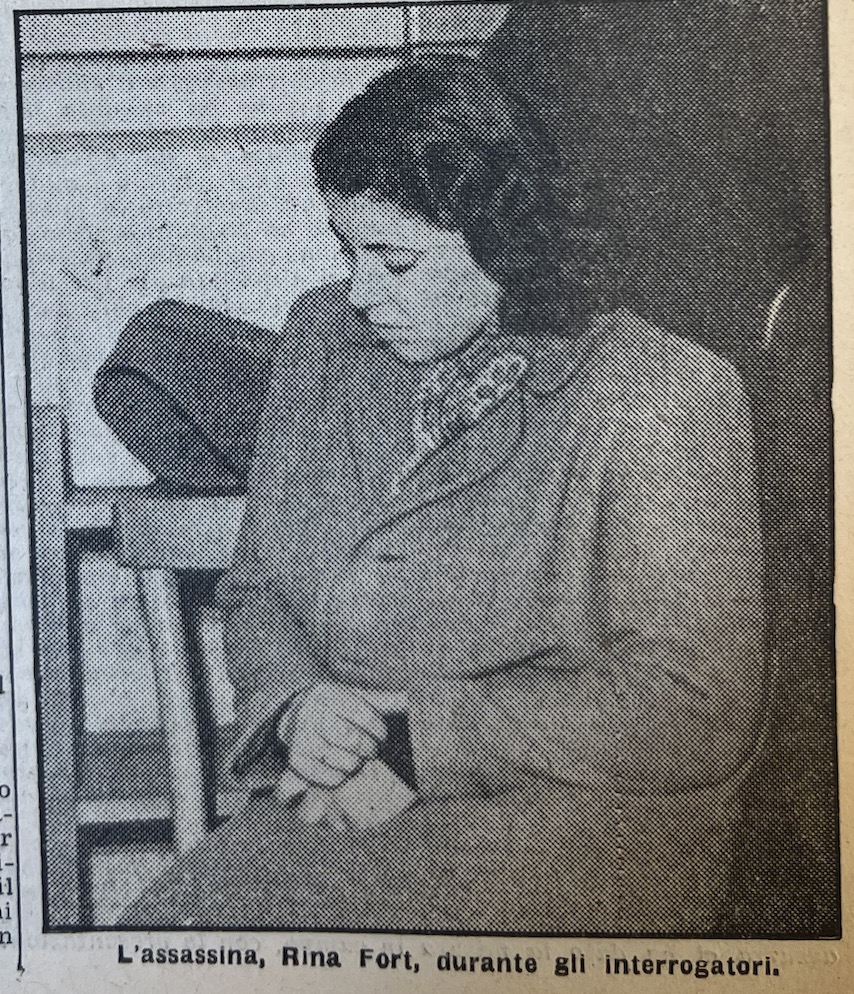 Rina Fort durante gli interrogatori