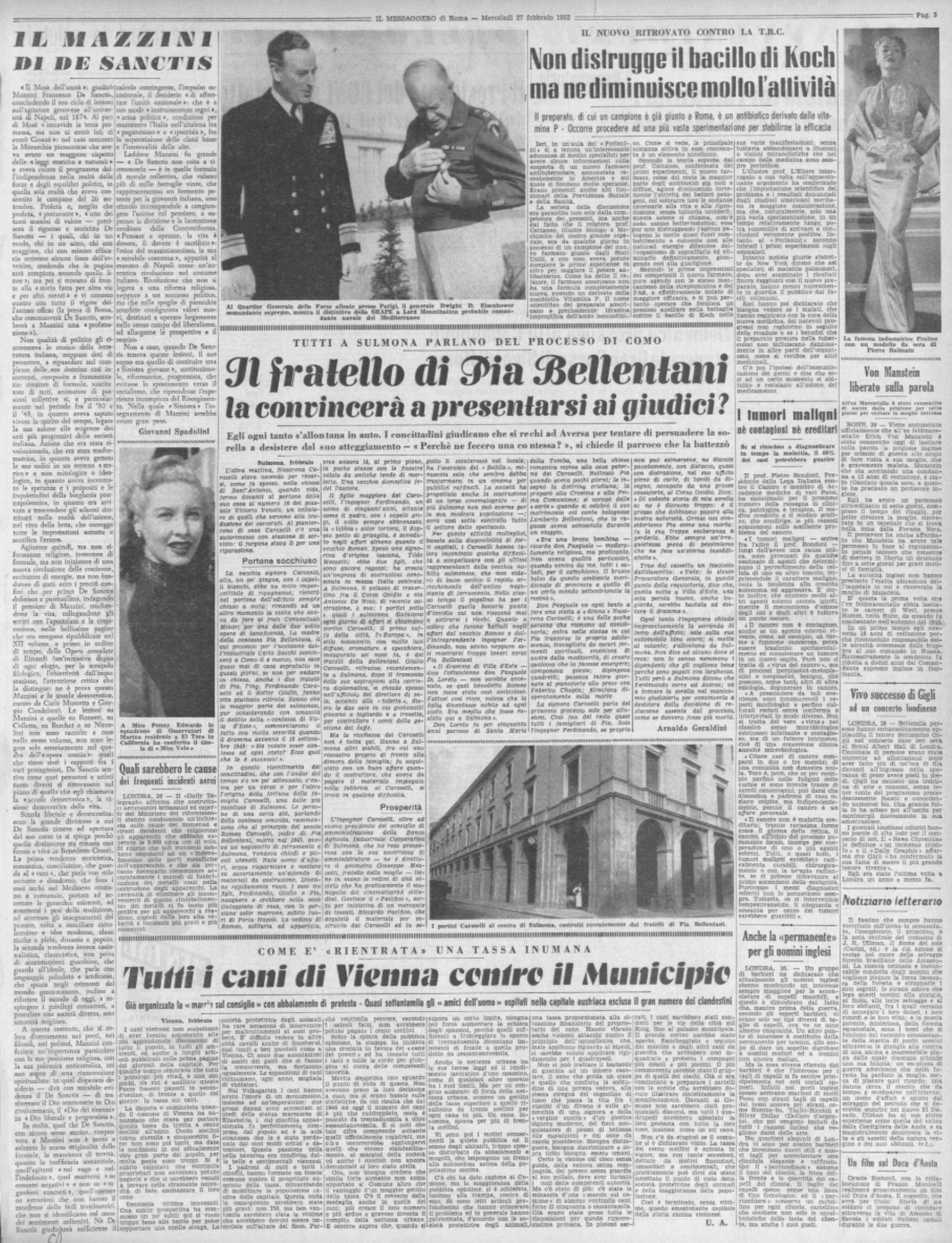 Il fratello di Pia Bellentani la convincerà a presentarsi ai Giudici?