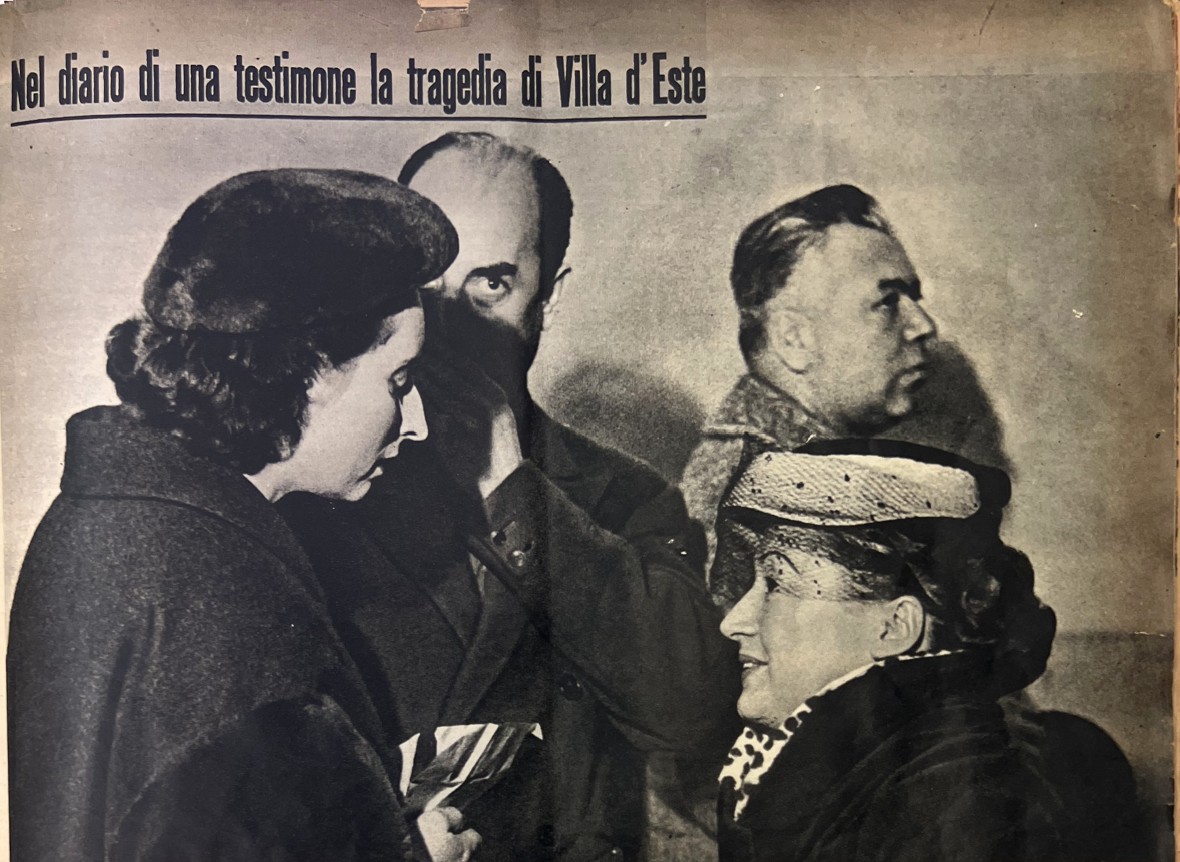 La sarta milanese Biki con la giornalista Haertter, che la sera della tragedia si trovava a Villa d'Este come inviata di una rivista di moda