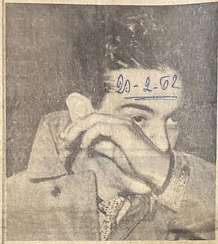 Francesco Virdis durante l'arresto