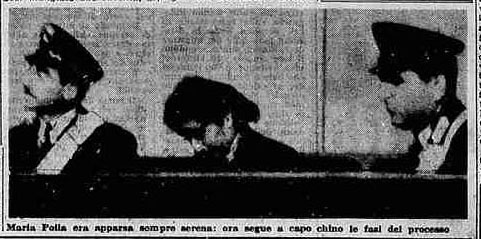 Maria Polla durante il processo