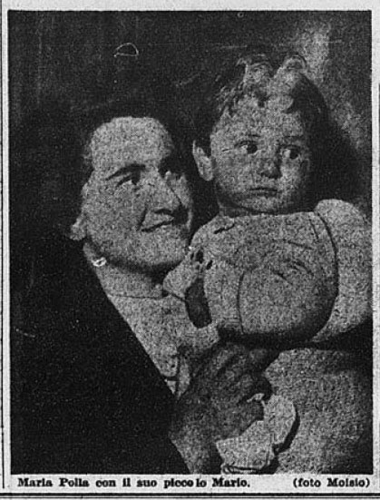 Maria Polla con il figlio
