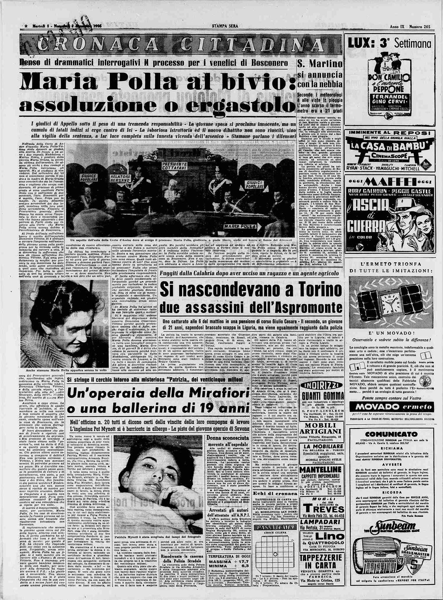 Maria Polla al bivio: assoluzione o ergastolo