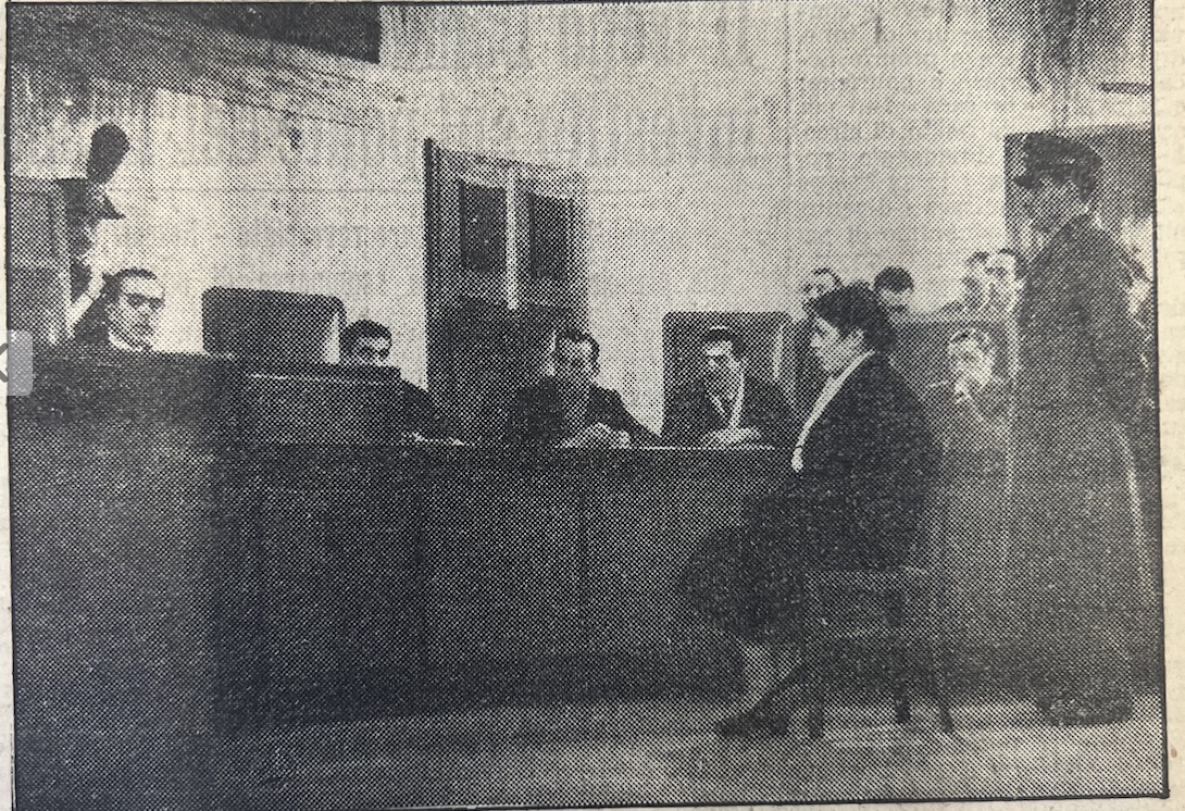 Rina Fort durante l'interrogatorio