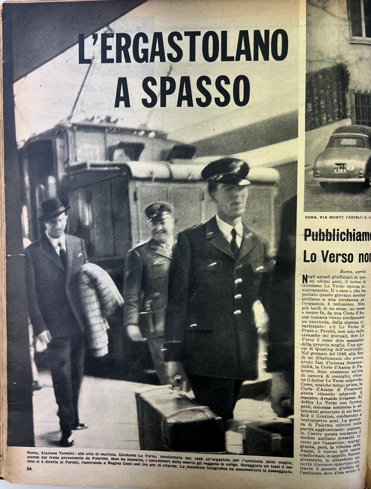 L'ergastolano a spasso