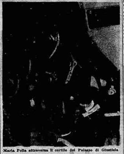 Maria Polla durante il processo