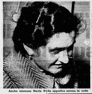 Maria Polla durante il processo