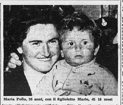 Maria Polla con il figlio