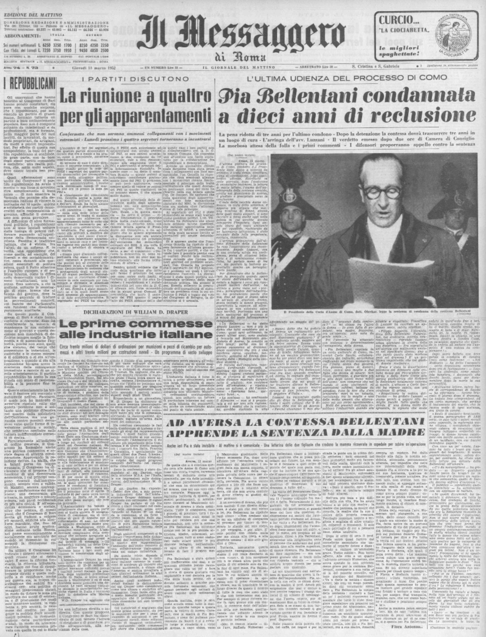 Pia Bellentani condannata a dieci anni di reclusione
