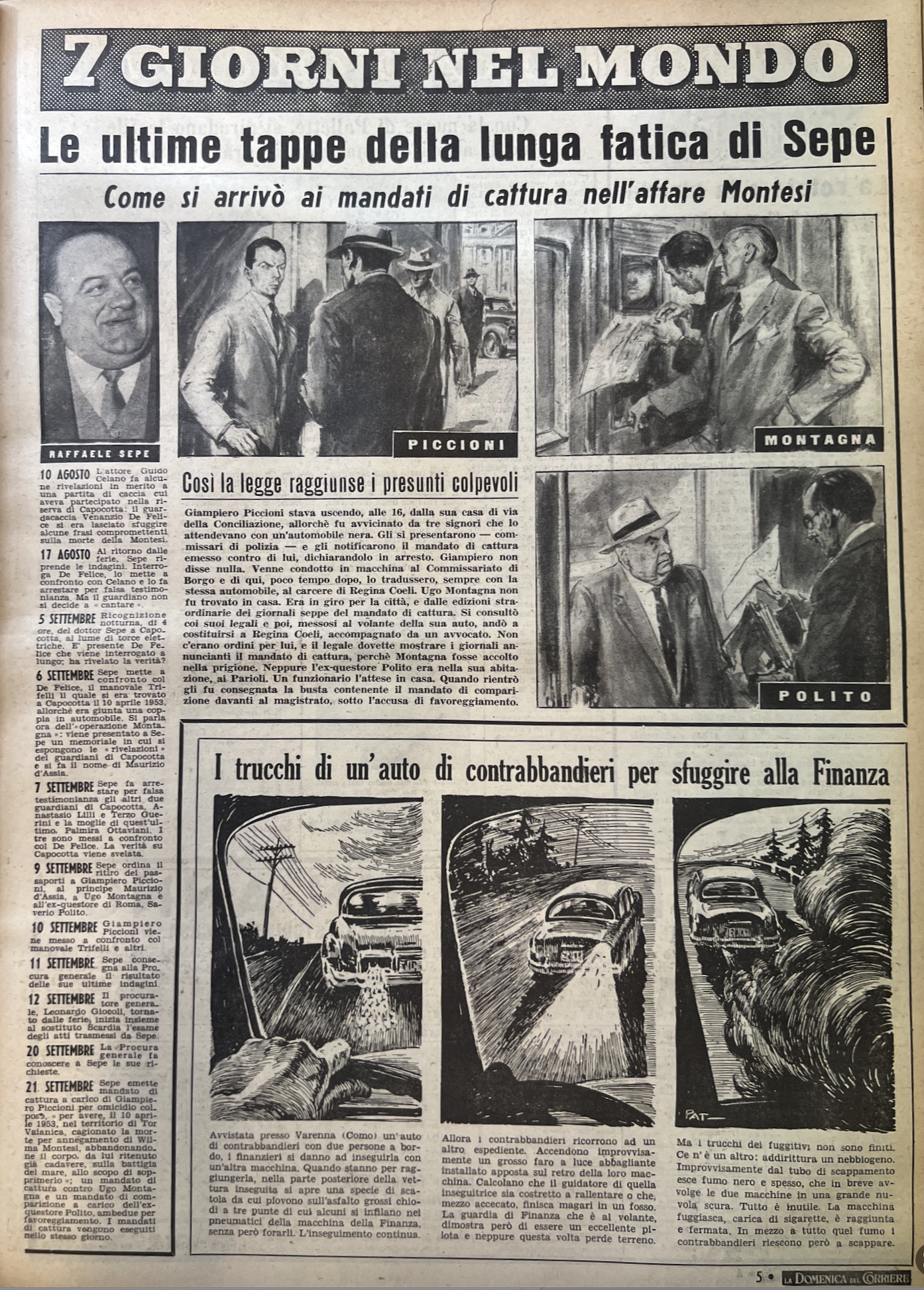 Le ultime tappe delle lunga fatica di Sepe
